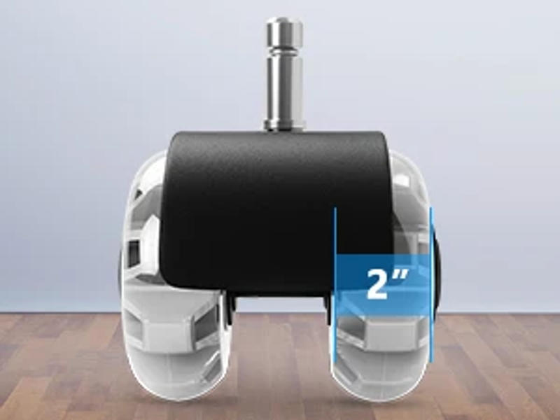 Description Picture 4 of item5 Pcs/Lot  Office Chair Wheels Replacement 2 Inch M10 Heavy Duty Caster Wheels Quick & Quiet Rolling Chair Casters