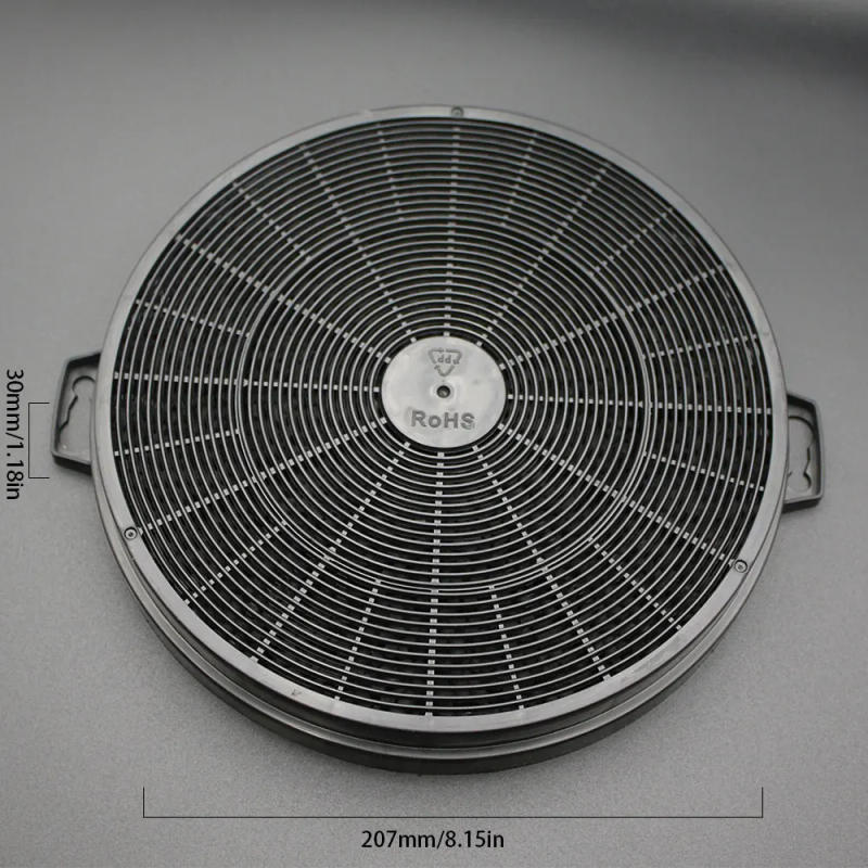 Description Picture 3 of item1pc range hood filter, material: PP+activated carbon+blackboard, suitable for home, catering, kitchen(C04)