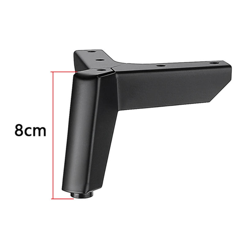 Description Picture 6 of item4pcs Metal Support Furniture Cabinet Supporting Legs Iron Sofa Feet For Cupboard Bed Chair Dresser Hardware Furniture Legs