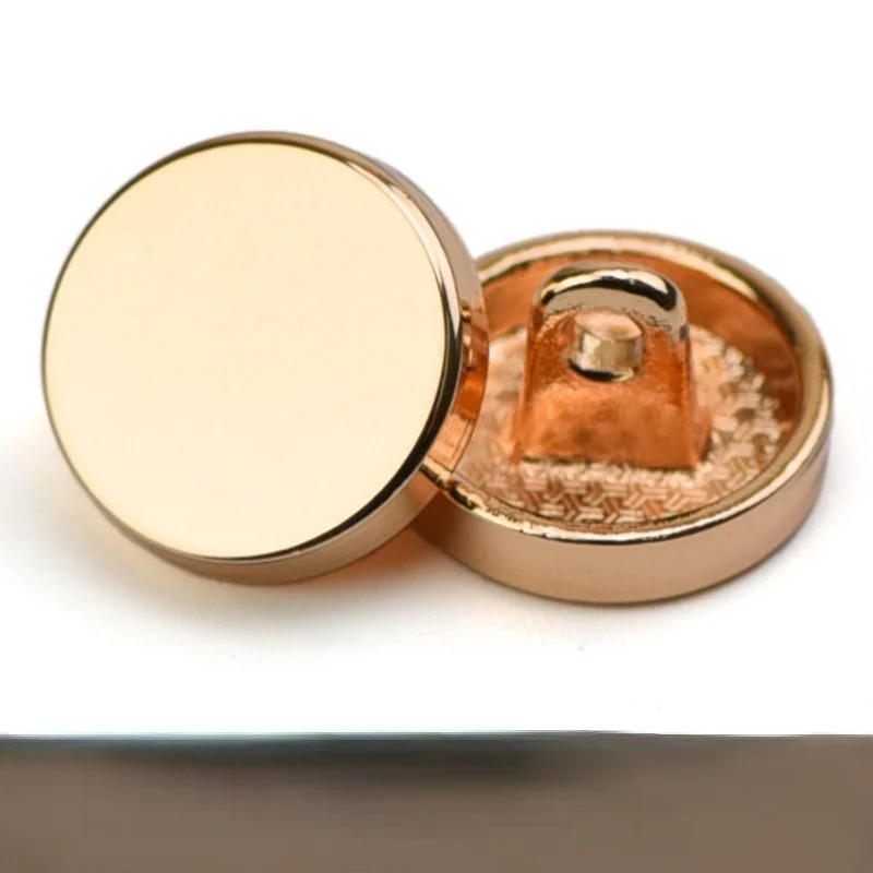 Description Picture 6 of itemHigh Quality 10pcs/pack New Metal Flat Mirror Button Suit Shirt Jacket Jacket Denim Skirt Alloy Hand Stitched Round Buttons