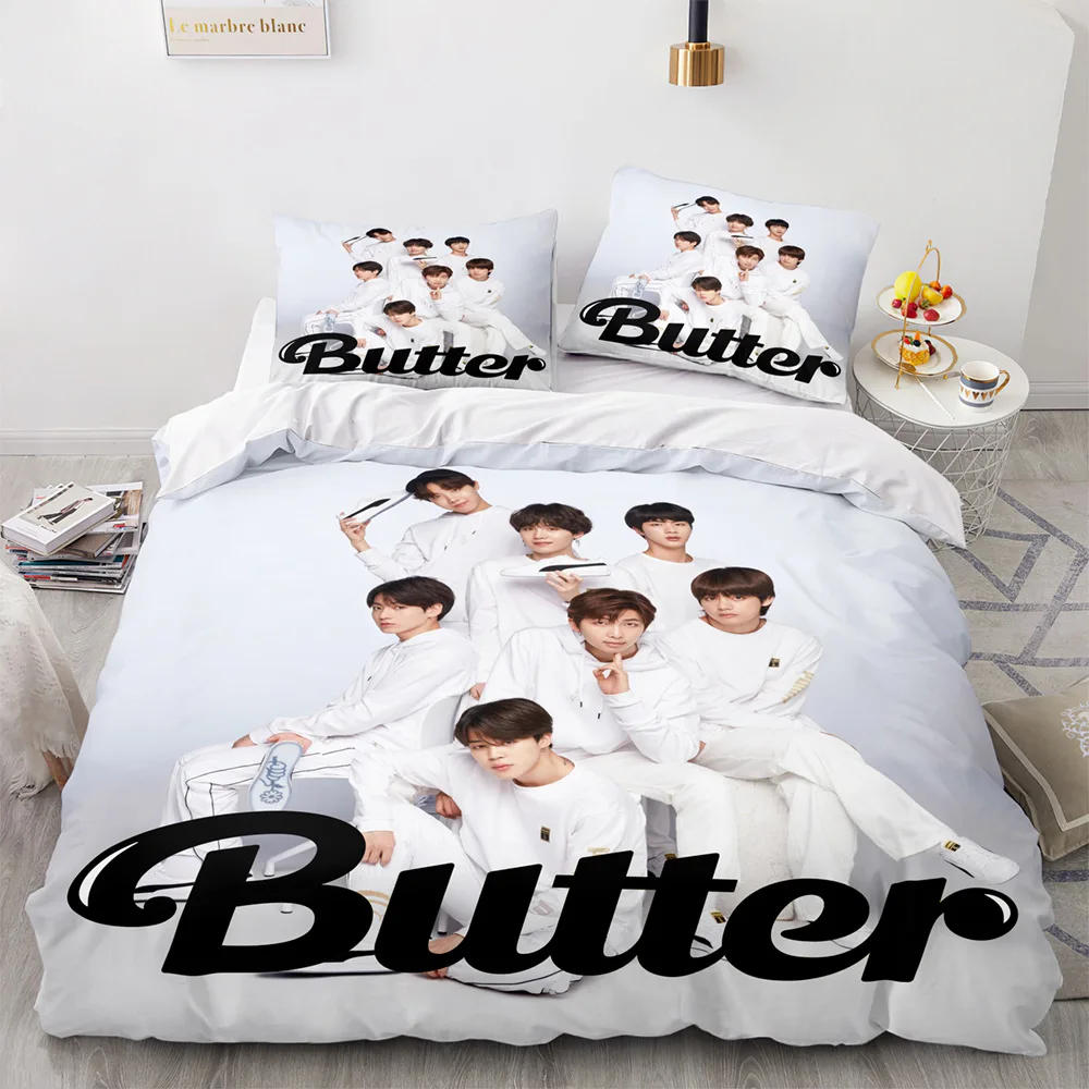 Description Picture 5 of itemTeens Popular Character Photo King Queen Duvet Cover Pink Bedding Set Girl Modern Colorful Quilt Cover Polyester Comforter Cover