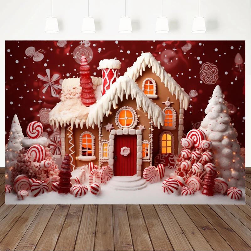 Description Picture 4 of itemChristmas House Background For Photography Party Baby Shower Girl Cake Birthday Backdrop Shooting Props Decoration Photo Studio