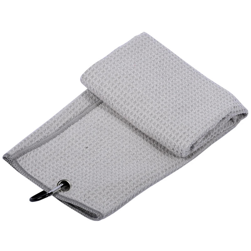 Description Picture 4 of itemGolf Waffle Towel Microfiber Fabric With Heavy Duty Hiking Buckle Designed For Golf Enthusiasts 40X60
