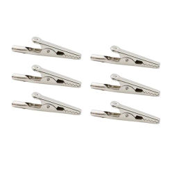 10/20/50 Pieces Single Handle Alligator Clip Electrical Test Cable Lead Probe Clip Battery Clip 10A 51mm Stainless Steel