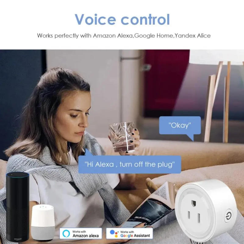 Description Picture 2 of itemTuya Smart Wifi Plug US Standard Wireless Outlet 10A Remote Control Smart Home Appliances Work With Alexa Google Home