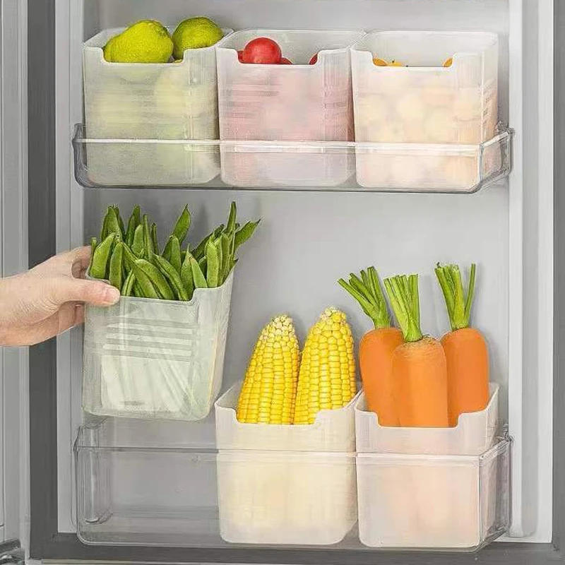 Description Picture 4 of itemFridge Door Storage Box Food Fresh Refrigerator Organizer Bin Food Container Kitchen Fruit Spice Vegetable Box Shelf Basket