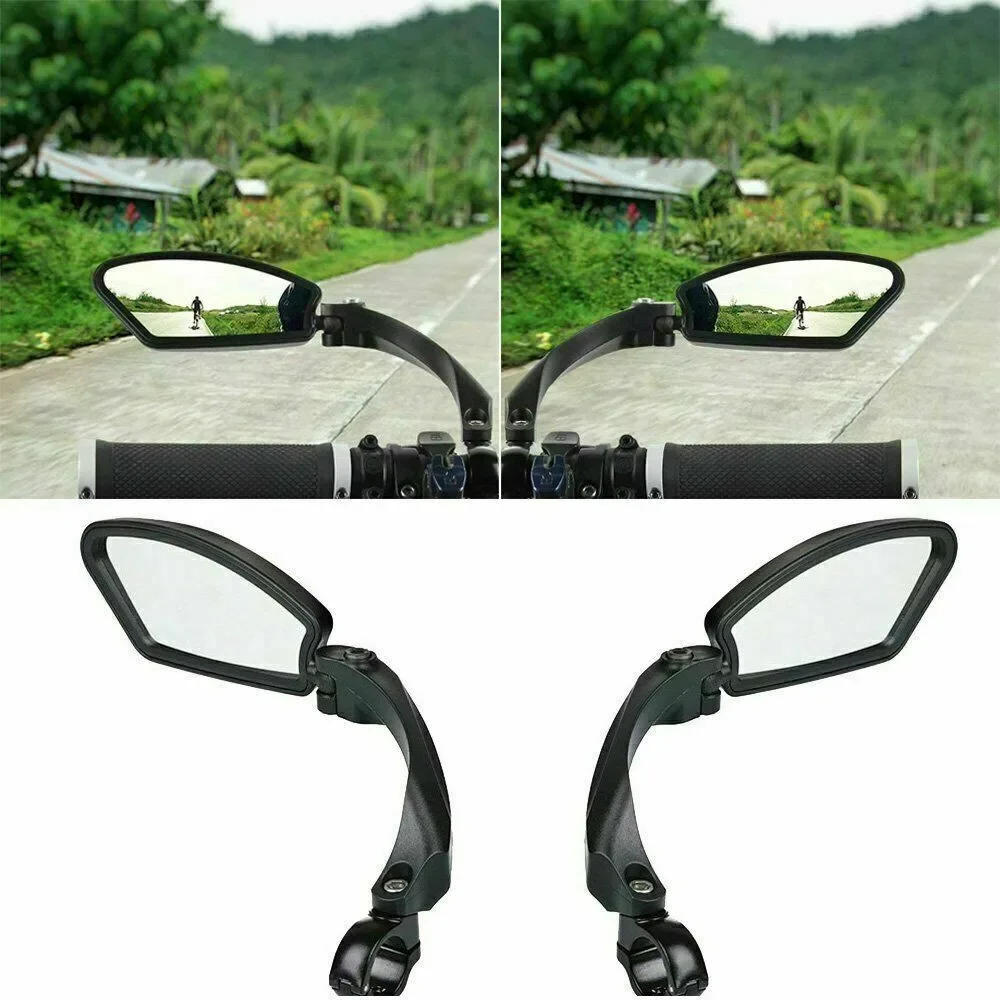 Description Picture 5 of itemBicycle Rear View Mirrors Adjustable Handlebar Left Right Mirror Bike Cycling Clear Wide Range Back Sight Rearview Reflector
