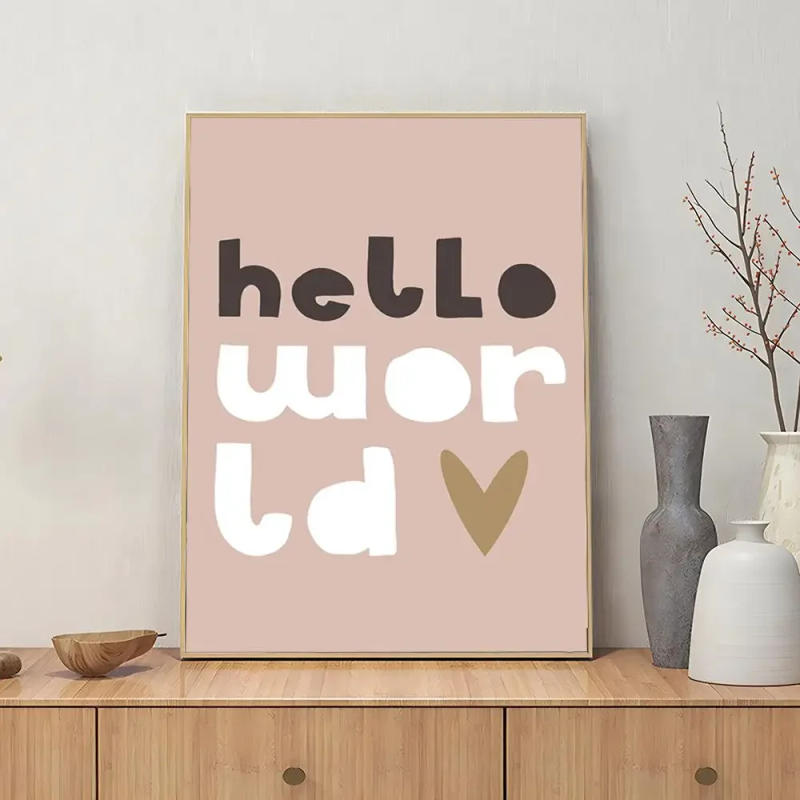 Description Picture 6 of item1pc Nordic Cartoon Fox Rabbit Kindergarten Poster Stickers Art Wall Murals Decor Game Room Decor Gifts Kawaii HD Painting Cat