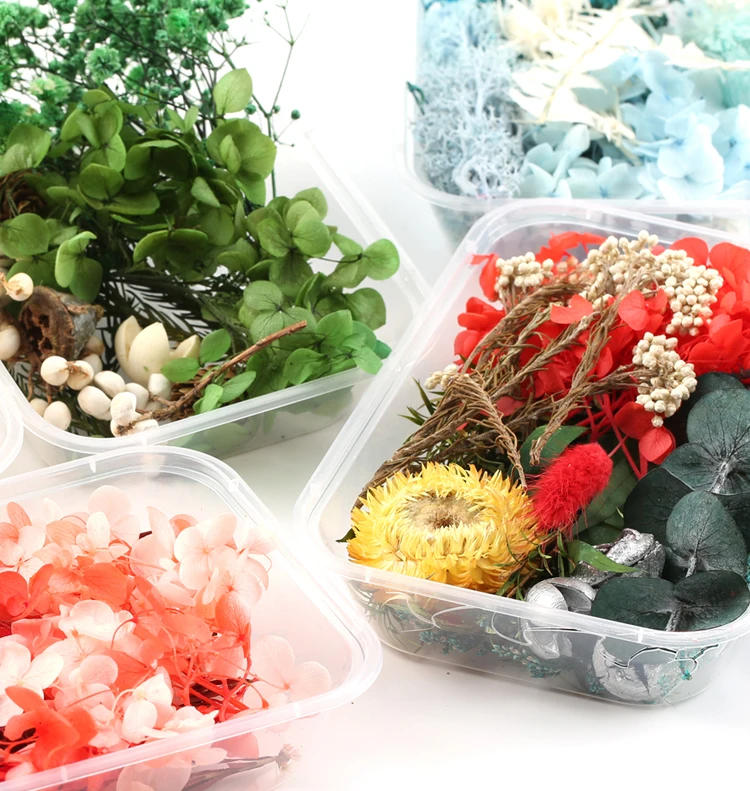 Description Picture 6 of item1 Box  Artificial Plants Natural Real Dried Flowers  for Candles Mold Epoxy Resin DIY Making Decoration Home Accessories Crafts