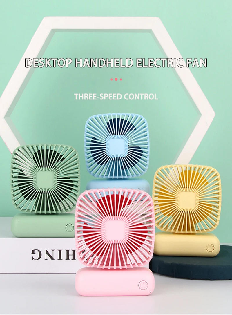 Description Picture 2 of itemDesktop Desktop Small Fan Mini Handheld Usb Three Speed Cool Air Car Home Office Portable Quiet Outdoor Simple Portable Summer