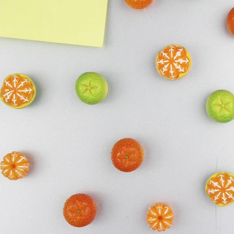 Description Picture 3 of item5pcs Orange Fridge Magnet Funny Home DIY Refrigerator Decoration Kitchen Gift Message Board Note Cute Creative Sticker