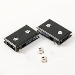 Brand New 6Pairs Zinc Alloy Glass Cabinet Hinges Mall Display Cabinet Door Hinges for 5~8mm Gold/Black/Brushed/Polishing