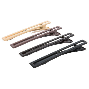 4pcs Home Hair Clips Set Non-slip Hair Accessories Rectangle Hair Clips Matte Nude Color for Thick Thin Hair for Women Girls