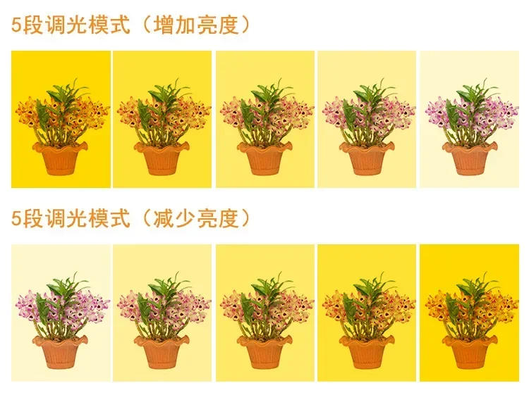 Description Picture 5 of itemNewest LED Growing Lamps USB Intelligent Dimming Timing Flowers Indoor Vegetable Fill Light Light Seedling Cultivation 3 Colors