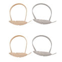 4 Pack Curtain Tiebacks,Simple Leaves Curtain Clip Spring Soft Tie Rope Elastic Creative Hook Metal Curtain Tie