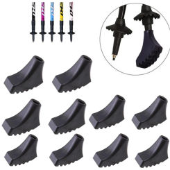 5-20Pcs Trekking Pole Nordic Walk Stick Cane Climb Replacement Alpenstock Outdoor Camp Hike Protector Cap Tip Rubber Wholesale
