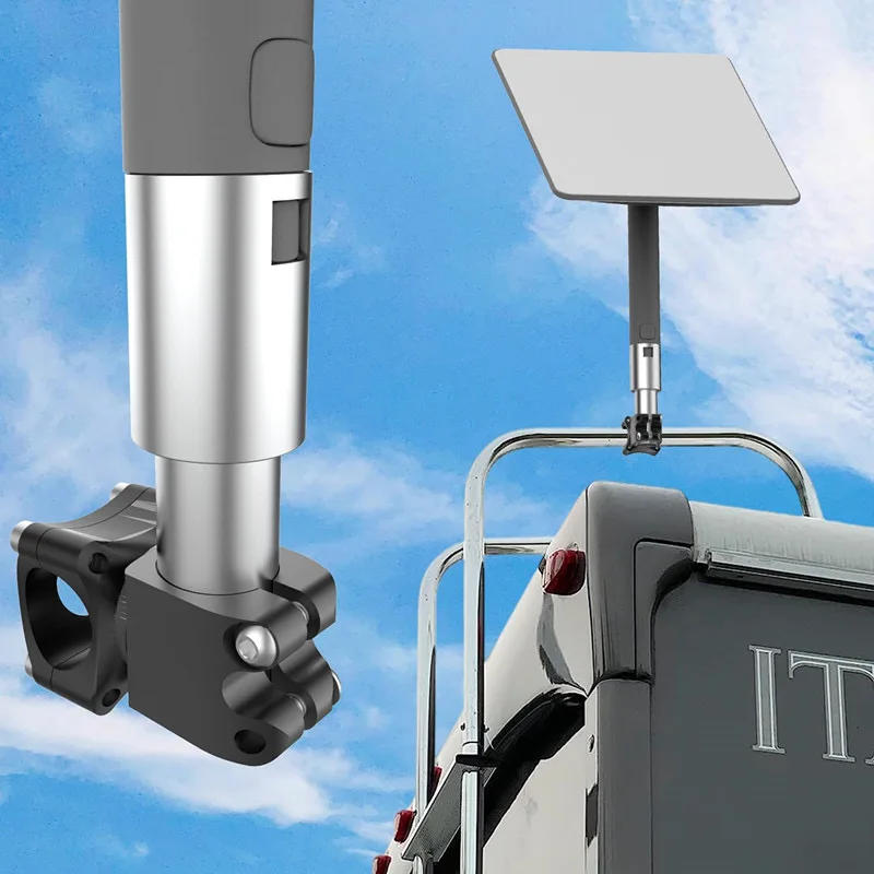 Description Picture 5 of itemfor Starlink Mount Bracket Heavy Duty Iron for Starlink Pole Wall Mount Bracket in V2 Satellite RV roof bracket Signal regulator