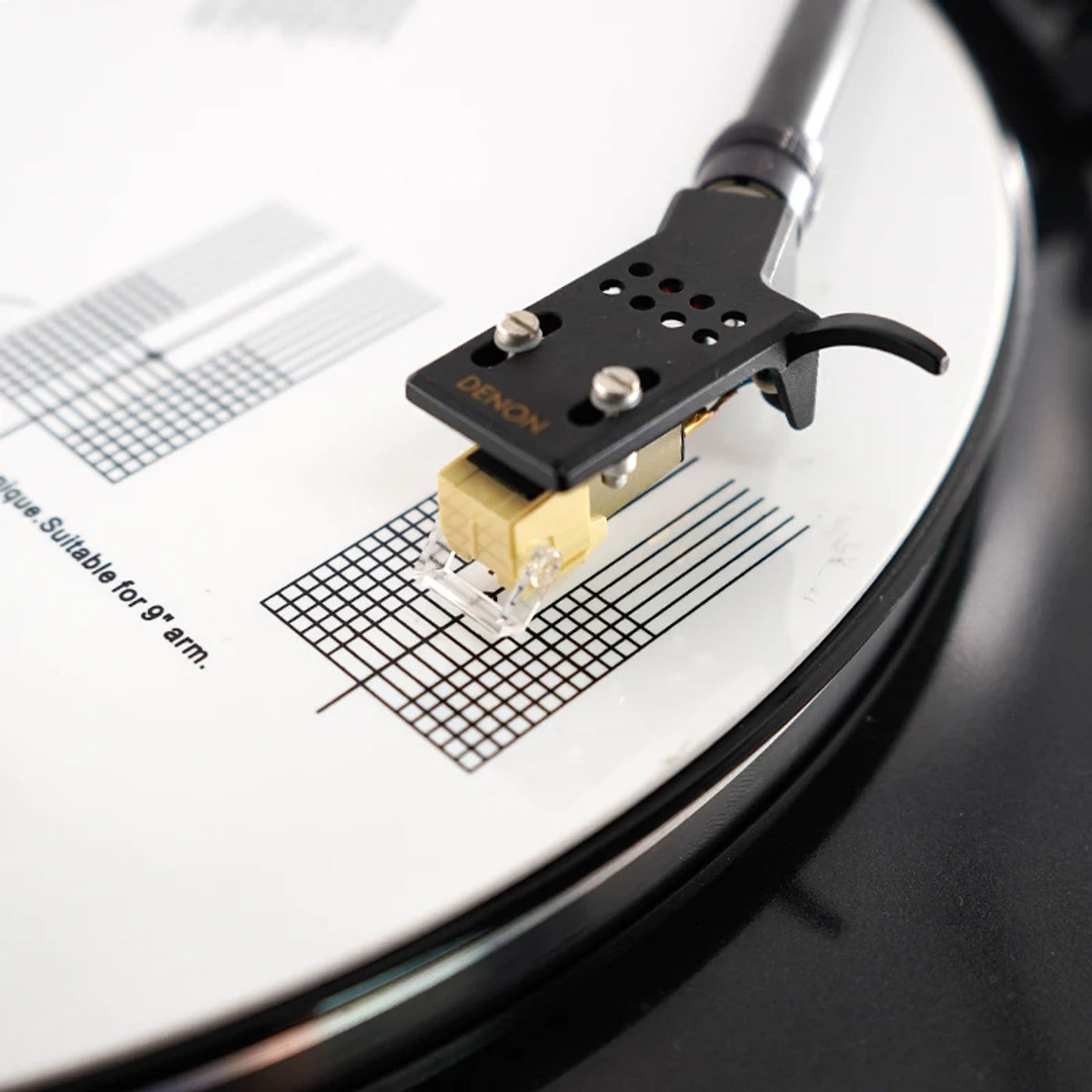 Description Picture 3 of itemAnti-skating Calibration Disc Phonograph Cartridge Alignment Protractor Phonograph Cartridge Record Player Turntable Adjustment