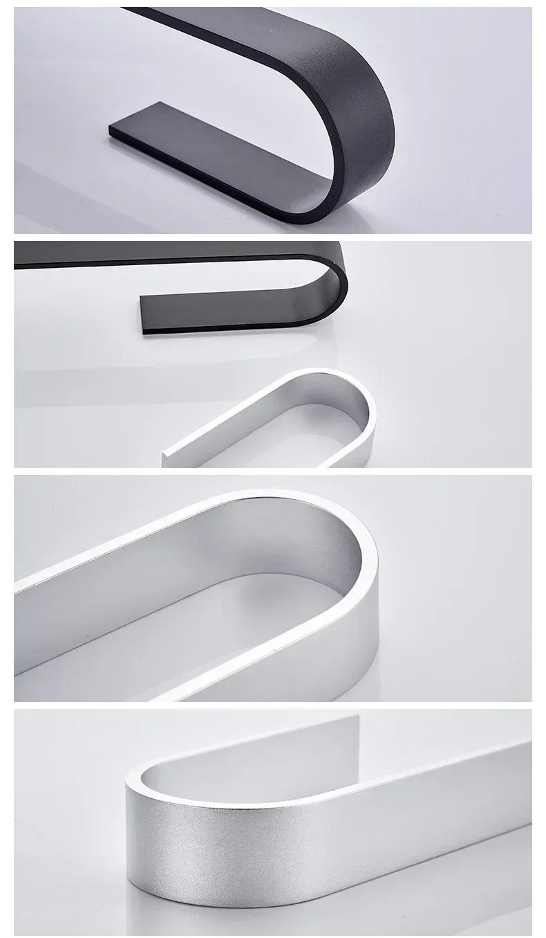 Description Picture 4 of itemTowel Rail Rack Towel Holder Bathroom Towels Rack Hanger Black Silver  Space Aluminum Wall Hanging Towel Bar Storage Shelf