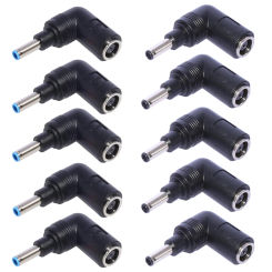 Wholesale 10pcs DC Power Adapter plug for HP Dell DC Jack 7.4*5.0mm Female to 4.5*3.0mm Male with pin Converter for Notebook