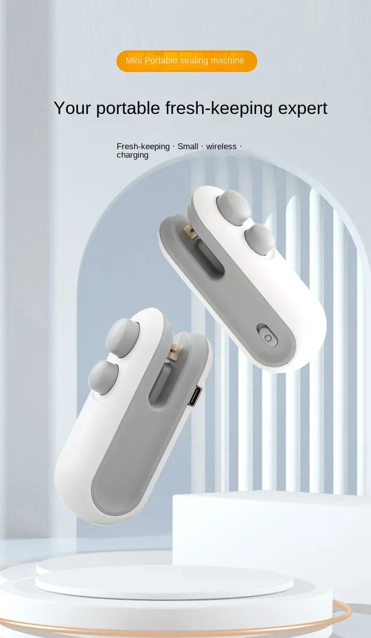 Description Picture 2 of itemVacuum Bag Sealing Machine Plastic Package Sealer Bags Clip Bag Handheld Sealer Food Packaging Heat Sealer For Home