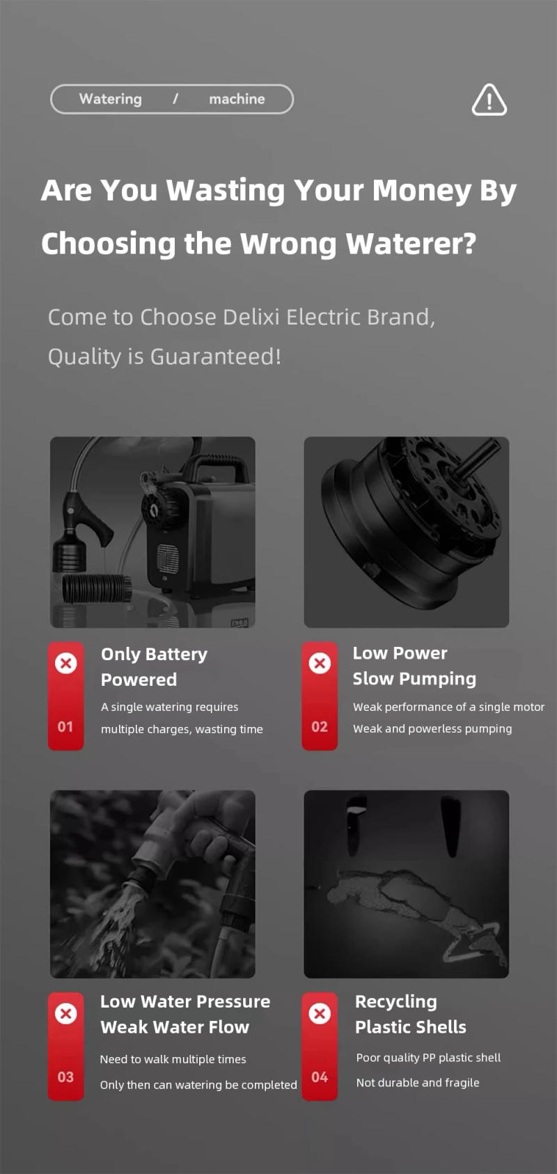 Description Picture 3 of itemElectric Sump Pump Rural Vegetable Field Watering Pump Rechargeable Lithium Electric Sump Pump Agricultural Irrigation Outdoor