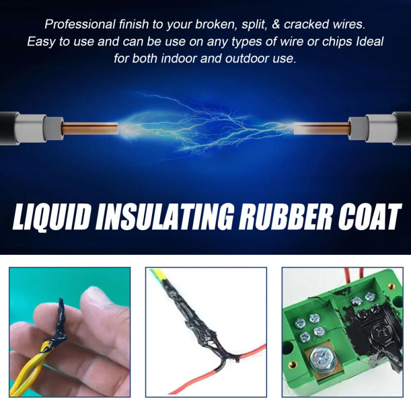 Description Picture 4 of item100/260ML Liquid Insulating Tape Repair Rubber Electrical Wire Cable Coat Fix Line Glue Wide Range Liquid Insulation Paste