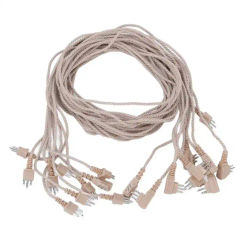 10Pcs 3 Pin Cord for Hearing Aid Receiver Wire Cable Replacement Replacement for Three Core Earphones BTE Hearing Aids Accessory