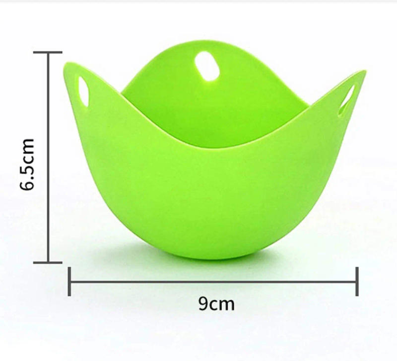Description Picture 2 of item4PCS Egg Poacher Egg Poaching Pods Egg Mold Pan Mould Silicone Pancake Maker Baking Cup Kitchen Cooking Tool