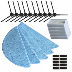 Vacuum Cleaner Hepa Filter Mop Cloth Side Brush for Easy home SR 3001 Robotic Vacuum Cleaner Spare Parts Filters Brush