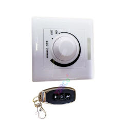 12V 24V 20A 3key PWM digital Knob stepless dimming Single color led strip tape controller COB monochrome light bar dimmer switch