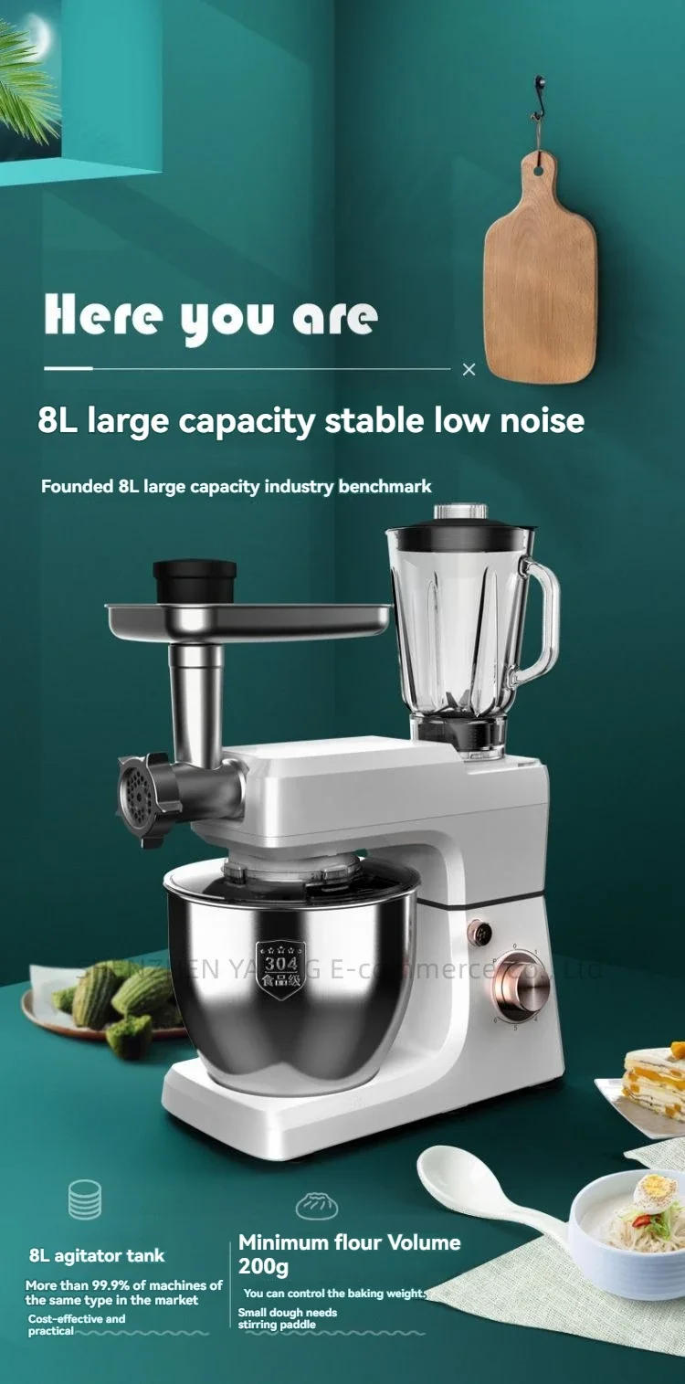 Description Picture 2 of itemMultifunctional chef machine Stirring juicing kneading machine Automatic dough mixer cutting and enema