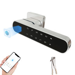 Tuya Smart Fingerprint Door Lock with Handle 4 in 1 Keyless Entry  Key Passcodes Smart Electronic Door Handle for Apartment Home