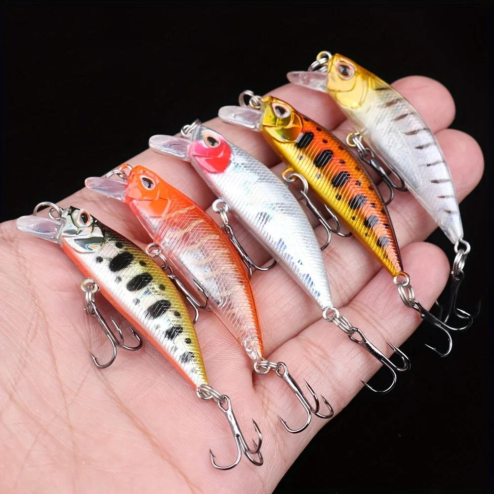 Description Picture 4 of item15/20PCS Mini Minnow Fishing Lure Floating/Sinking Hard Wobbler Crankbait 3D Eyes Artificial Bait Trout Pike Carp Fishing