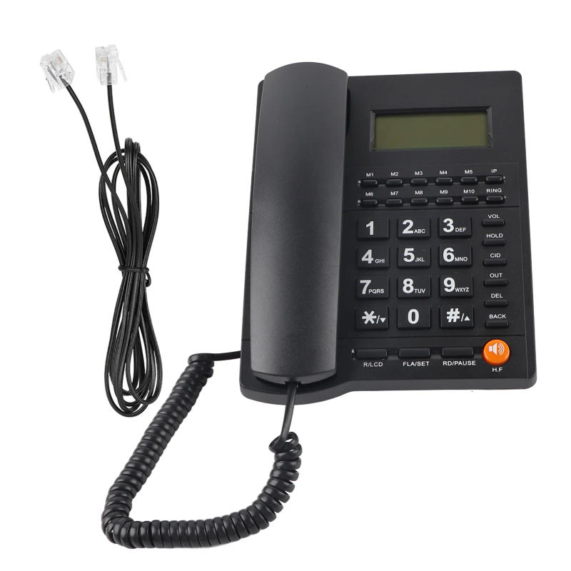 Description Picture 5 of itemCaller ID Telephone Landline Phone Desktop Corded Fixed Phone for Home Hotel Office Restaurant Black