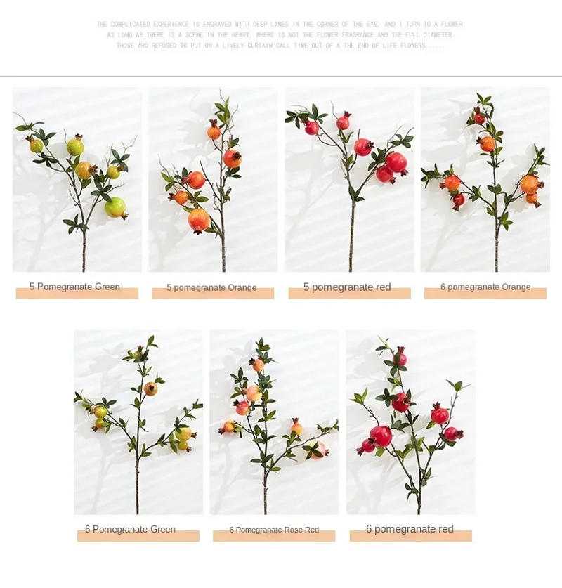 Description Picture 5 of itemArtificial Plants for Home Decoration Fake Fruits Bonsai Tree Garden Decoration Plantas Artificiales Wall Hanging Decor