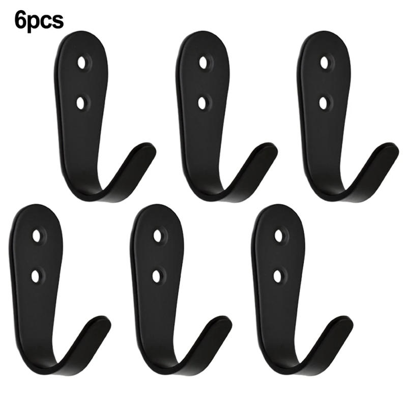 Description Picture 6 of itemWall Mounted Heavy Duty Stainless Steel Single Hooks Set Perfect For Bathroom & Kitchen Hang Towels Bags Robes Pack Of 4