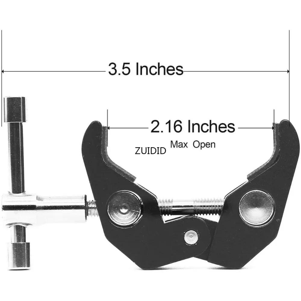 Description Picture 6 of itemCrab Claw Clamp Tongs Pliers Clip Bracket for Camera Tripod Monopod Studio Flash Bracket Tripod Arm Camera Accessories