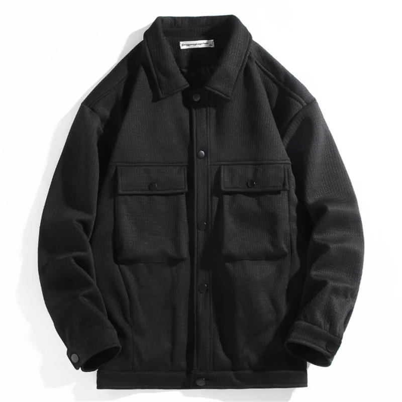 Description Picture 6 of item10XL Plus Size Jacket Men Black Cargo Coat Spring Autumn Fashion Casual Jackets Male Big Size 10XL Coat