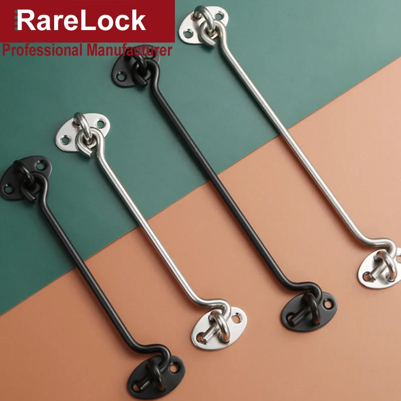 Description Picture 3 of itemStainless Door Hasp Window Hook Door Limit Fixing Windproof Brace Hook Lock Sliding Door Lock MA126 H