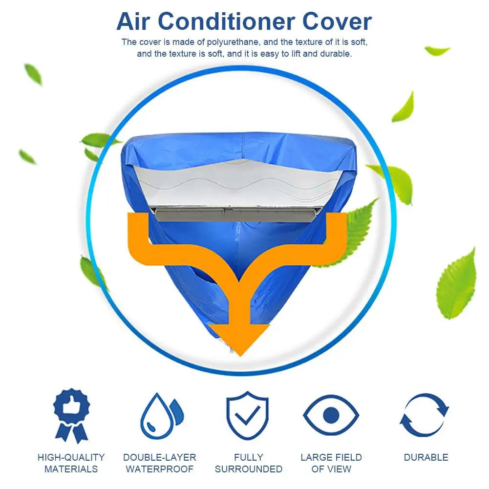 Description Picture 2 of item2.4m/3.2m Room Wall Mounted Air Conditioning Cleaning Bag Split Air Conditioner Washing Cover for Ac Cleaner Tube Kit 1-3P Set