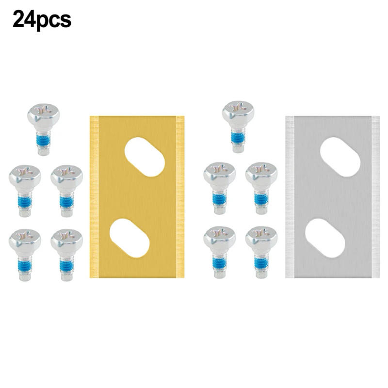 Description Picture 3 of item24Pcs Lawn Mower Replacement Blades For Robomow RK Robot Parts Stainless Steel Lawnmower Cutting Blade Set With 24 Screws