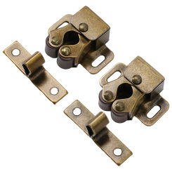 Door Close Latch Catch Cupboard Caravan Double For Motorhomes Gripper Hardware Home Lock Replacement Roller Stainless Steel 2pcs