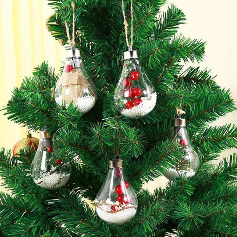Description Picture 4 of itemChristmas Ball LED Bulb Ornaments Transparent Festival Light Ball Luminous Xmas Tree Hanging Pendant New Year Home Decoration