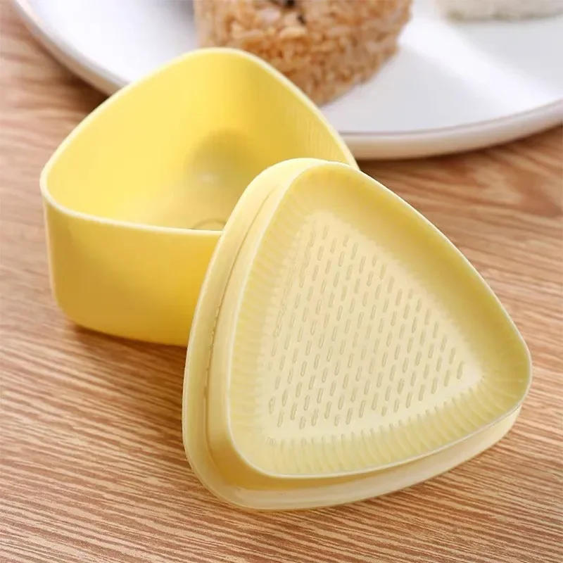 Description Picture 2 of itemTriangles Sushi Mold Onion Rice Ball Food Press Japanese Bento Kitchen Gadget Set Onigiri Maker Frame Kit Tools Gadgets Dining