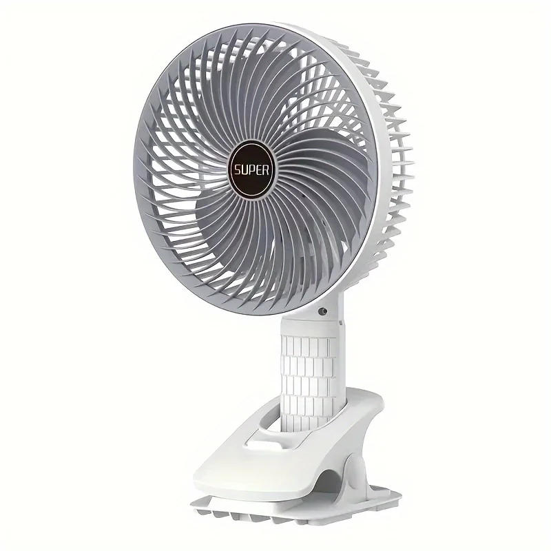 Description Picture 3 of itemElectric Desktop Fan Clip Fan Ventilator USB Rechargeable Personal Handheld Fan with Adjustable Angle Home Bedroom Dormitory