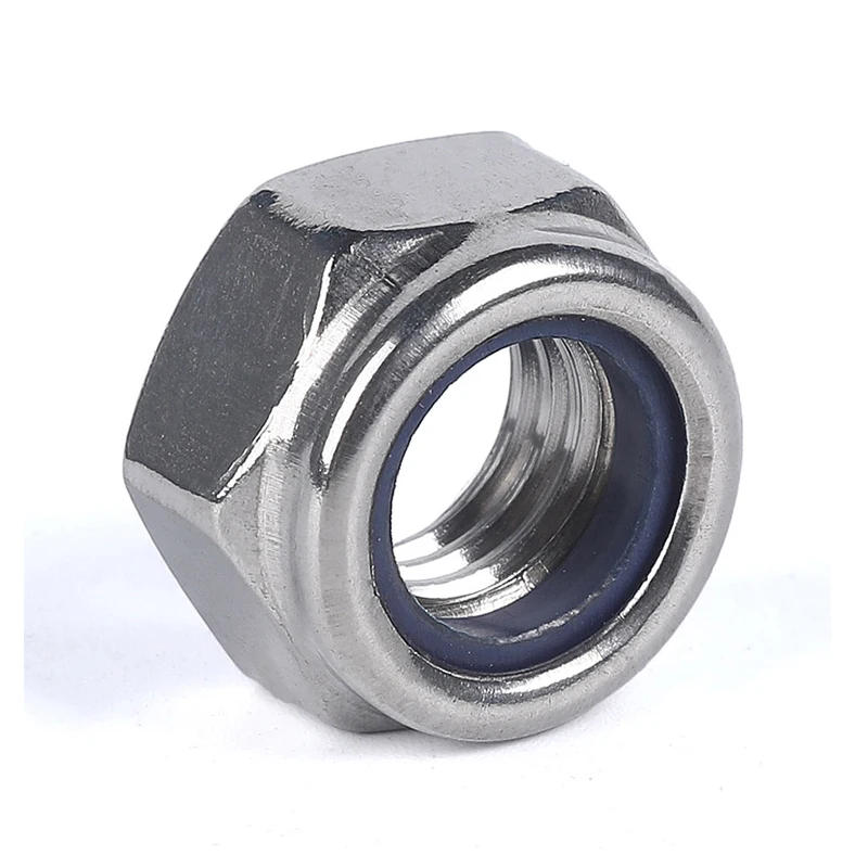 Description Picture 6 of item170PCS M3 M4 M5 M6 M8 M10 M12 304 Stainless Steel Hexagon Nylon Lock Nuts Set Furniture Bolts Kit