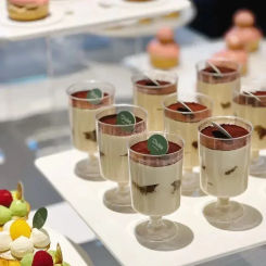 Bowl 50pcs Jelly Plastic Cups Mini Dessert Food for Mousse Container Appetizer Home Ice Shop Pudding Disposable Cream Cup