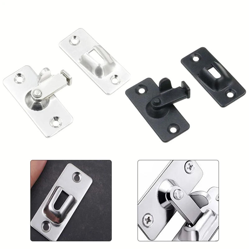 Description Picture 6 of itemDoor Lock Bolts 90 Degree Angle Hook Lock Bolts Window Cabinet Locks Screws Right Angle Sliding Gate Lock