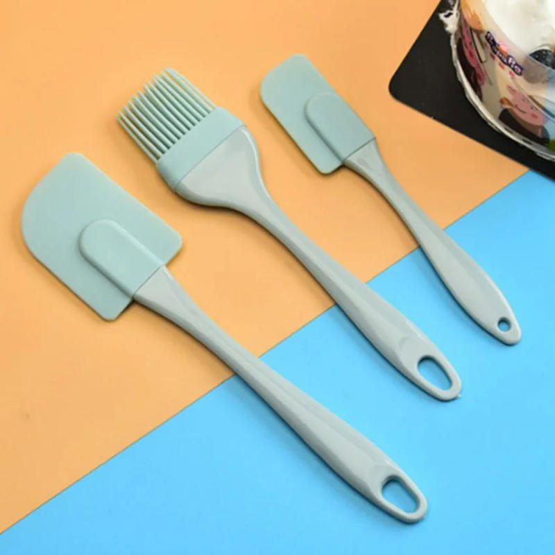 Description Picture 6 of item3Pcs/Set Silicone Scraper Oil Brush Cake Spatula Cream Scraper Sauce Brush Baking Tool Kitchen Cooking Utensils Non-stick Materi